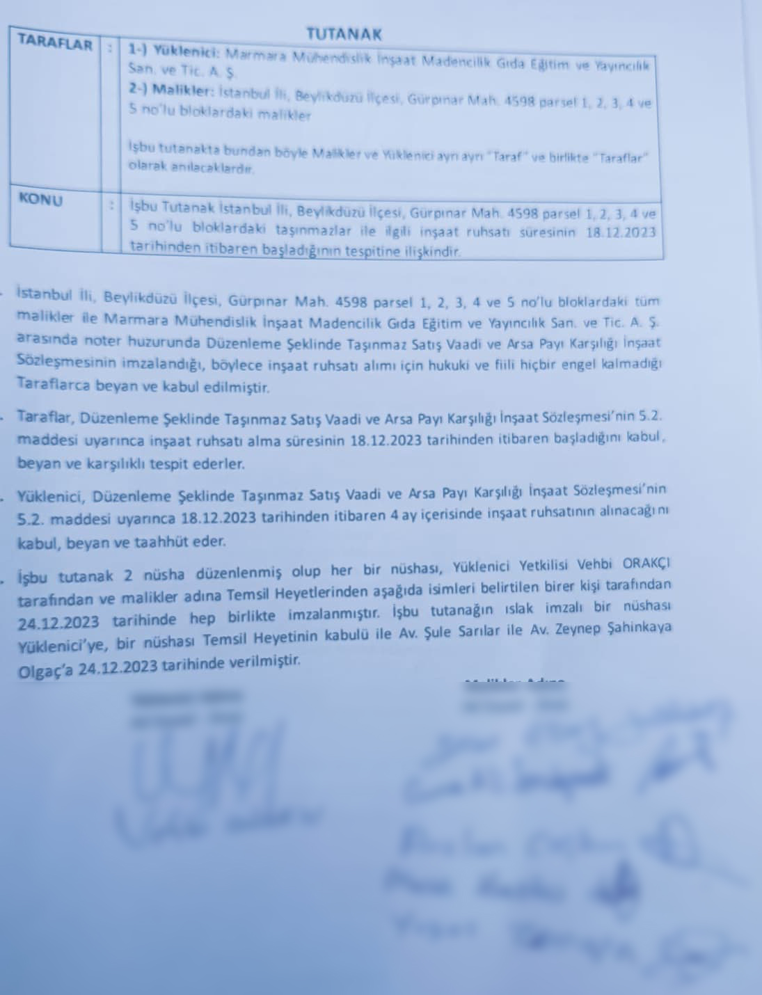 Noter onaylı tutanak