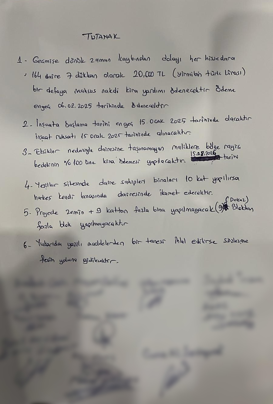 İyi niyet tutanağı