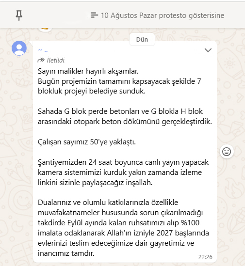 Yeni oyalama taktiği mesajı